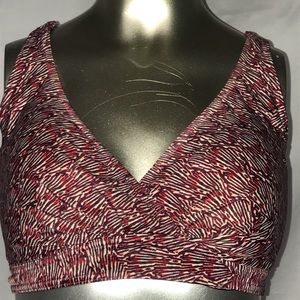 Prana Strappy Bikini Top Pink Coral Size 38D/L